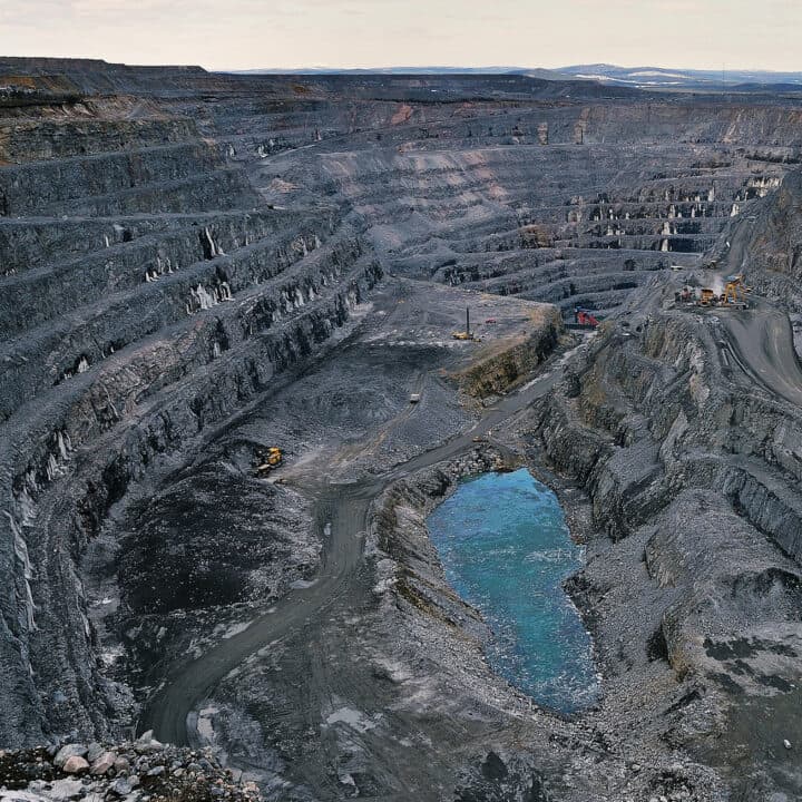 Aitik koppargruva, 15 kilometer östsydöst om Gällivare i Lappland.